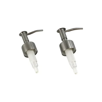 

2Pcs Lotion Pump Heads Stainless Steel Pump Heads Press Pump Bottle Replacement Caps