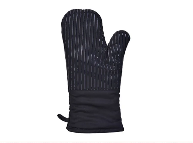 [Силиконовые перчатки в полоску] изолированные противоскользящие термостойкие хлебобулочные высокотемпературные микроволновые нагретая печь-устойчивые перчатки прямые