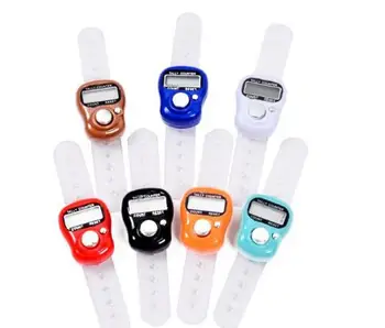 

1000pcs/lot by dhl/fedex colorful Electronic Row Counter hand Finger Ring Golf Digit Stitch Marker Tally Counter