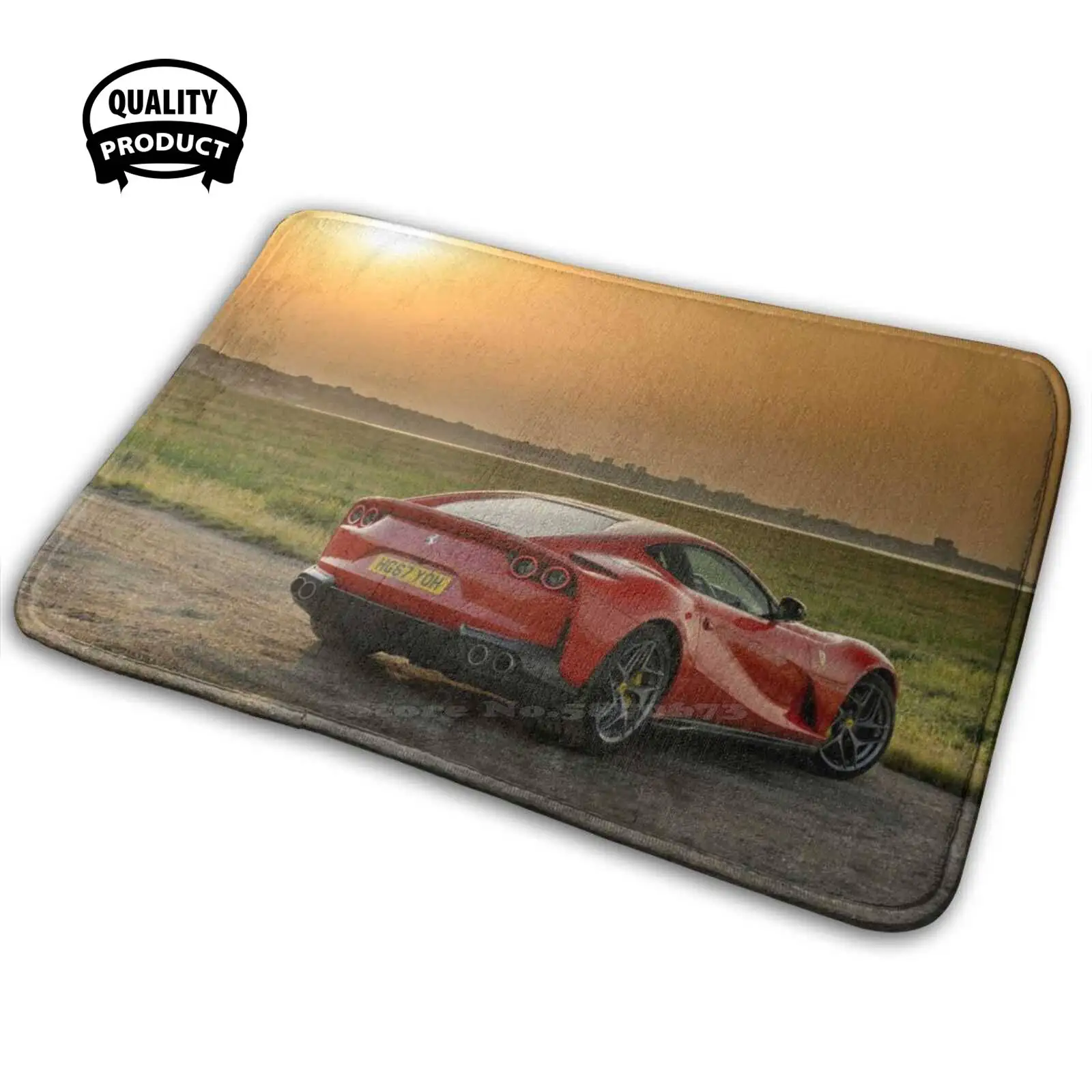 Ferrari 812 Superfast Soft Interessante Camera Merci Tappeto Tappeto 812 Superfast Supercar Italia Velocità Veloce Bella