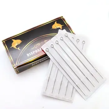 

50PCS Tattoo Needles steel disposable Sterilze Tatoo Needles Curved Round Liner Needles Tattoo Supply Tattoo Ink