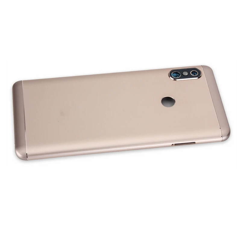 Gold Для Xiaomi Redmi Note 5 Pro задняя крышка+ стекло камеры+ боковые ключи для Redmi Note 5 Pro Замена задней двери корпуса - Цвет: Gold