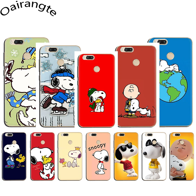 

SNOOPY Hard Phone Cover Case for Xiaomi Mi 5 6 8 5S A1 A2 5X 6X F1 9 9SE MAX3 9T CC9e A3 pro