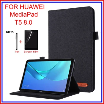 

case for Huawei MediaPad T5 8.0" M5 Lite 8" Stand Cover Silicone soft shell fundas capa card for JDN2-W09/AL00