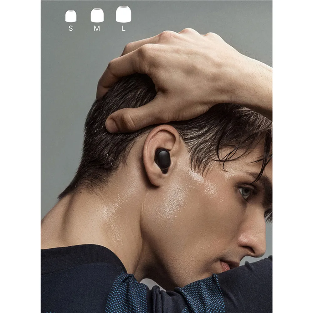 Для Xiao mi Red mi AirDots TWS Bluetooth 5,0 спортивные наушники стерео mi AirDots Беспроводные наушники с mi c наушниками управление AI