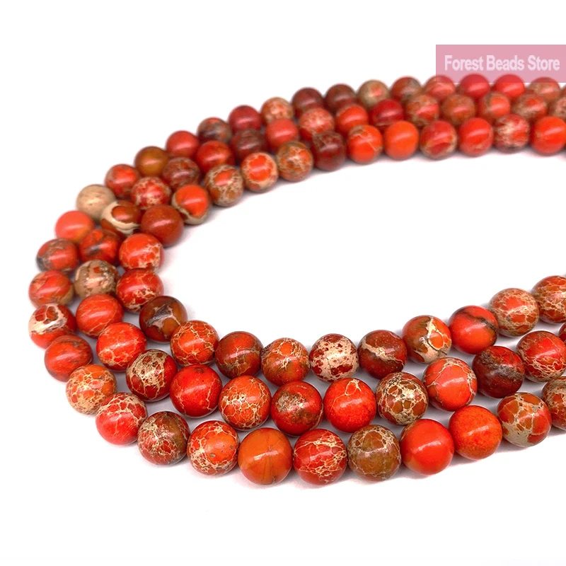 Круглые Бусины Из Натурального оранжевого морского осадка бирюзовый