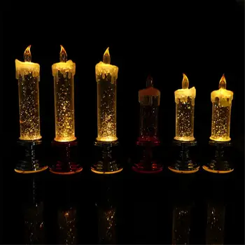 

Electrical Paraffin Wax LED Candle Creative LED Candle Lamp Simulation Flame Tea Light Night Light New Year Christmas Decoration