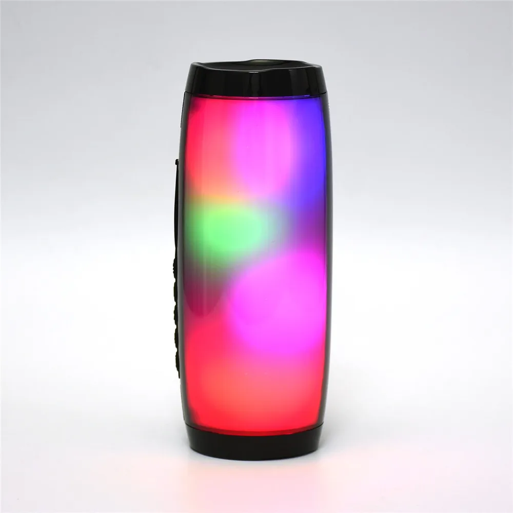 

waterproof HIFI Stereo super bass 10W Portable Wireless light flashing LED Bluetooth speaker with FM radio Support SD card AUX