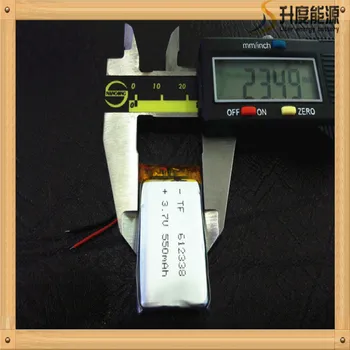 

(10pieces/lot) Free shipping 3.7V lithium polymer battery 612338 062238 MP3 DIY Speaker millet Bluetooth 550MAH