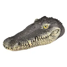 Украшение для пруда плавающая голова крокодила приманка для воды садовый пруд художественное украшение Гусь Хищник цапля утка контроль украшение сада