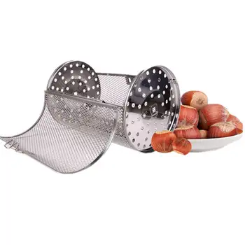 

Stainless Steel Oven Cage Coffee Beans Peanut Roaster Drum Grilled Cage BBQ Rotisserie Oven Parts Baking Ovenware Cooking Tool