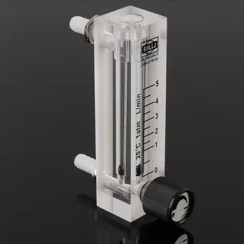 

High-Definition Precision Air Gas Flow Meter 0-5L Panel Type Plexiglass Hose Connection Oxygen Generator Rotor Flowmeter