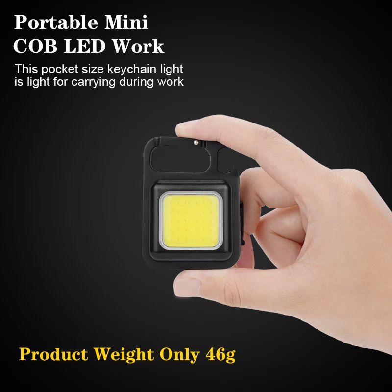 Mini Keychain Flashlights, All-aluminum Body 1000 Lumens 4 Light Modes  Rechargeable Pocket Light with Keychain, Magnet Base Bottle Opener and  Power Bank for Work Fishing Walking Camping(Silver) 