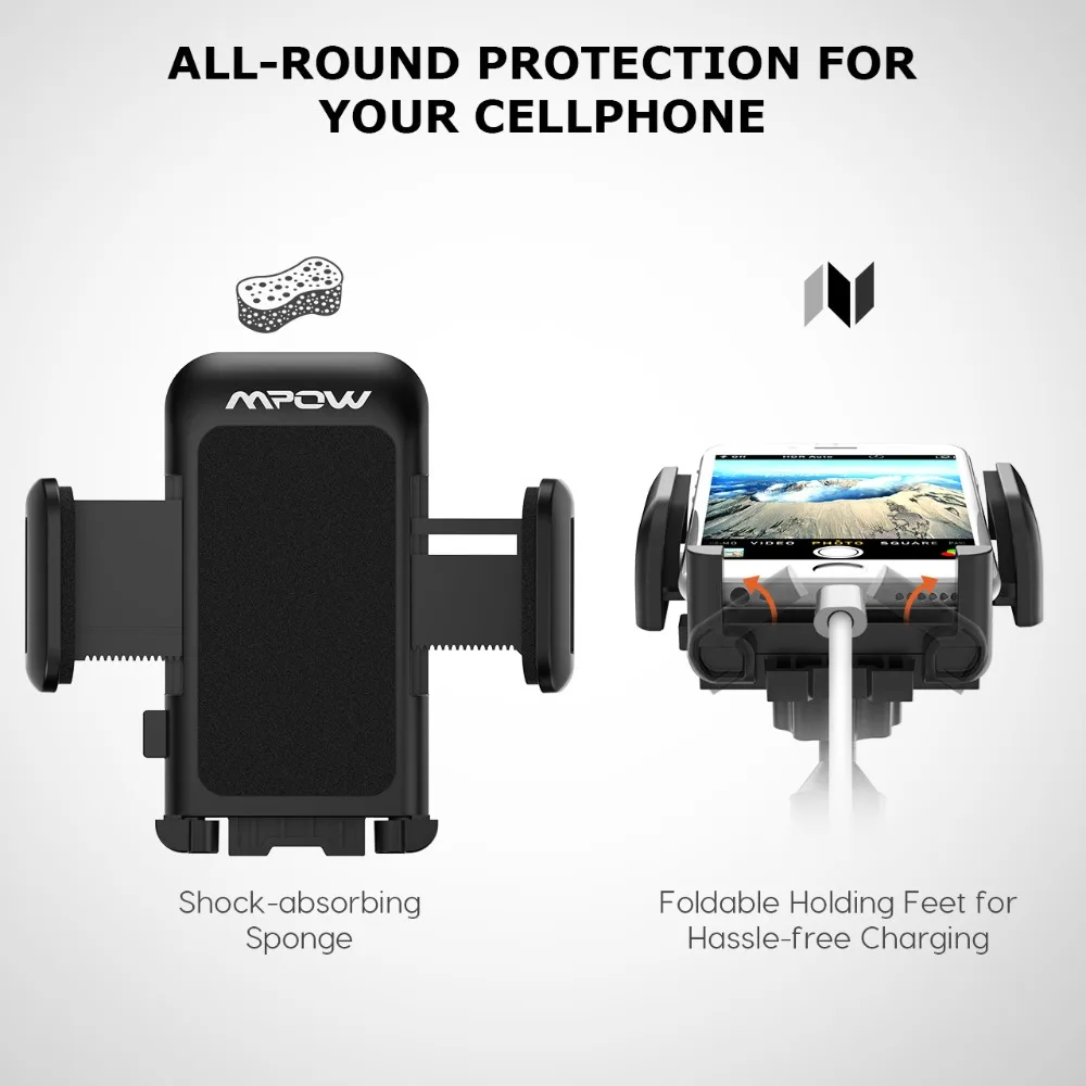 Mpow 033A Universal Cellphone Mount Stand Long Arm Windshield Dashboard Car Phone Holder Flexible Adjustable GPS Holder For Car (3)
