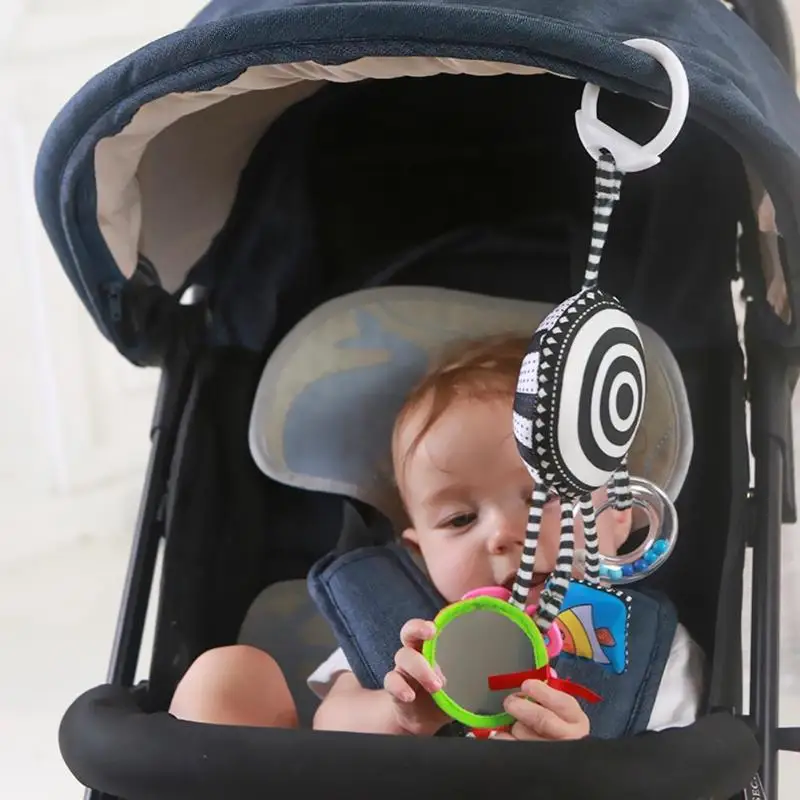 

Cartoon Baby Toys Bed Stroller Mobile Hanging Rattles Newborn Plush Toy Ring Rings Stimulate the Development of Hearing Etc