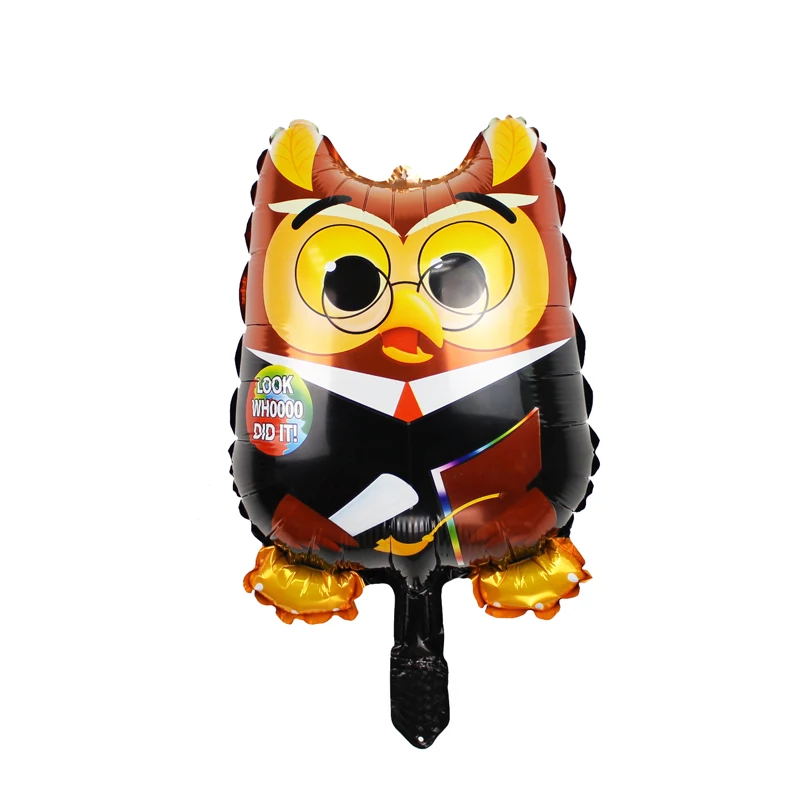 Owl 4 шт./компл. мини сова украшения фольги Воздушные шары Выпускной фольги Гелий воздушный шар DR. Студенческом Официальные Вечерние украшения детские игрушки - Цвет: Owl