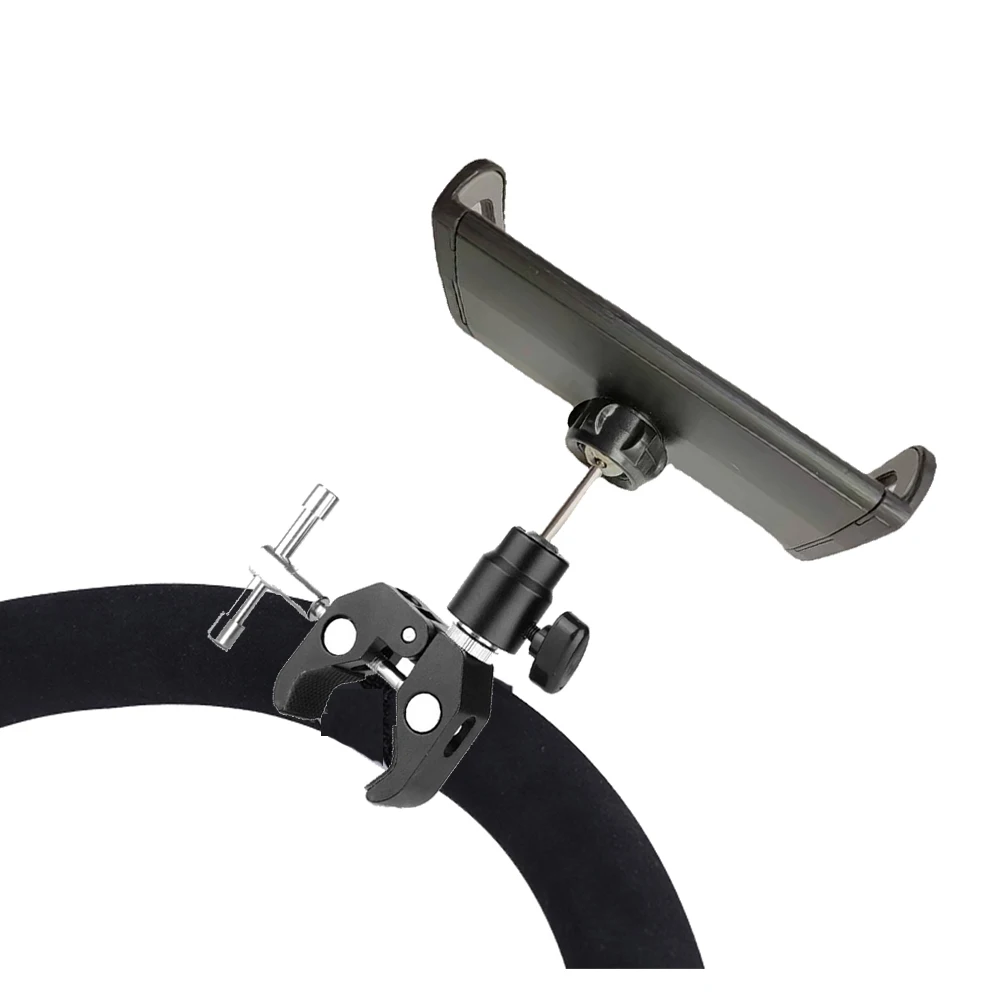 범용 태블릿 데스크탑 유모차 홀더, 마이크 스탠드, 휴대폰 마운트, 아이패드 아이폰 4.5-12.9 인치 자동차 브래킷