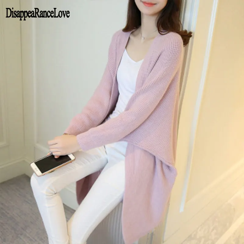 

Women Batwing coat knitted long sleeve long sweater cardigan female women autumn new overcoat outwear Cardigan sweater