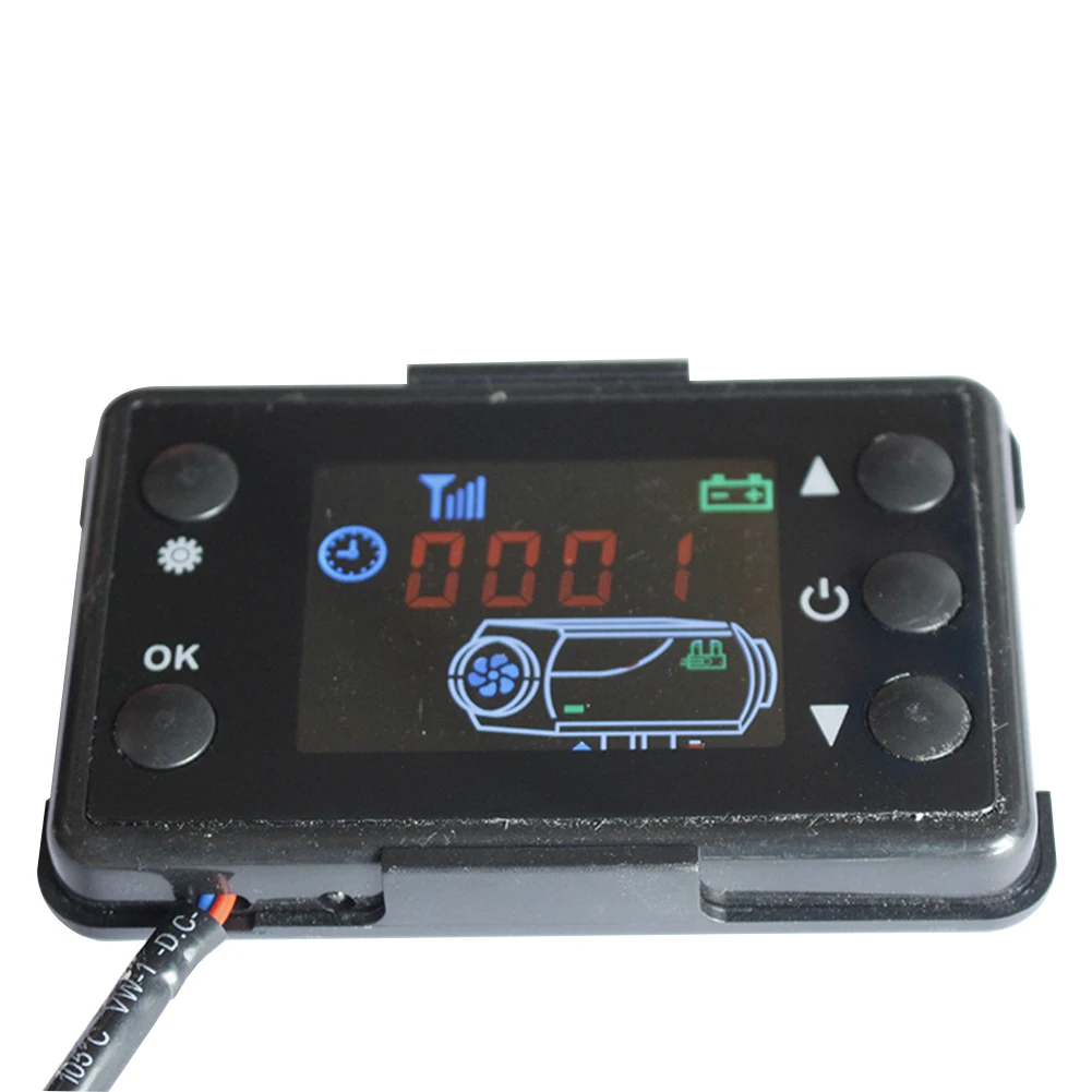 

LCD Display Durable Air Heater Controller Thermostat Universal Replacement Mini Monitor Switch Timing Car Accessories Portable
