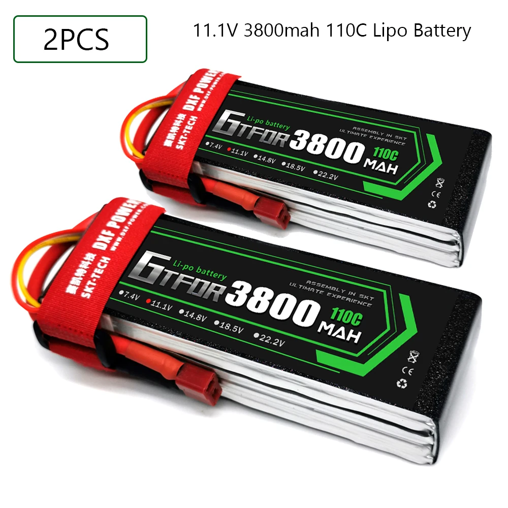 GTFDR 3800mAh Lipo аккумулятор 3S 11 1 V 110C-220C XT60/DEANS/XT90/EC5 для дрона AKKU FPV грузовик четыре axi