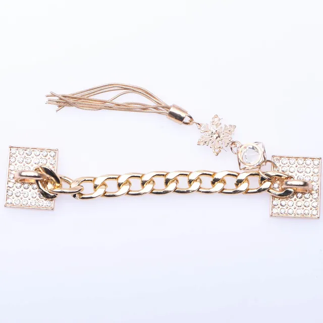 1 Pcs New Designer Chain Shoe Charms Croc Accessories Metal Charm Decoration for Croc Clog Shoes Pendant Buckle for Girl Gift r6664