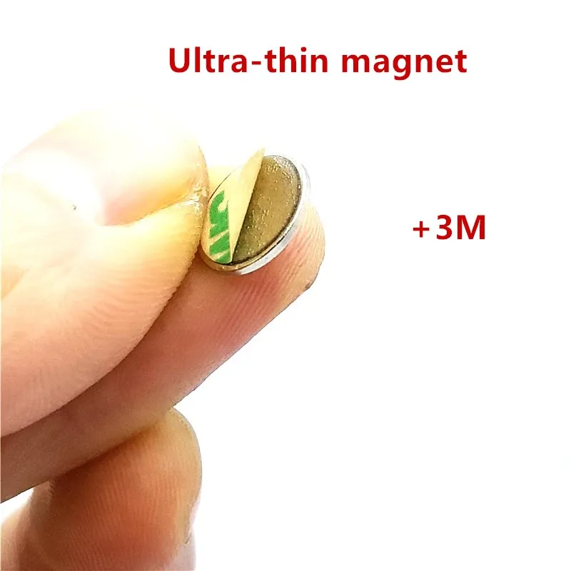 10/50PCS 10x1.5 mm Neodymium Magnet Rare Earth with 3M Adhesive Permanet Magnets for Art Craft 10*1.5 Refrigerator handmade |