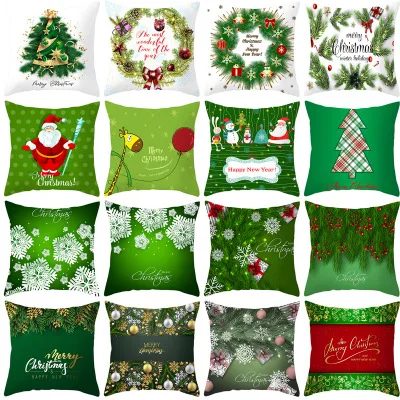 

Merry Christmas Festival style pillow cover case happy new year Waist Pillow Office Pillowcase BT21