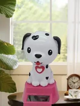 

Car DIY Decor Doll Solar Shaking Head Automatically Doll Swinging Dog Home Decor Cartoon Doll Interior Kids Toys Gift Universal