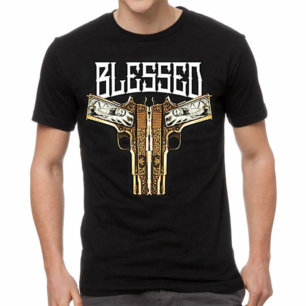 Mafioso Men'S Blessed футболка с короткими рукавами черный флисовый свитер одежда Harajuku |