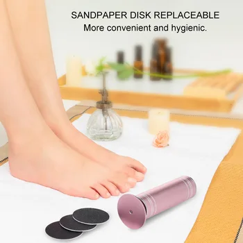 

Electric Foot Callus Remover Machine with 60pcs Replacement Sanding Pads Collection Bag Five-sided File Dust Removal Brush