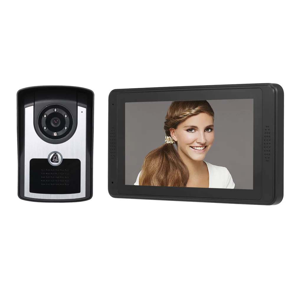 

7'' TFT LCD Wireless WiFi Smart Video Intercom Peephole Door bell System 1000TVL Wired Doorbell Camera APP conversation
