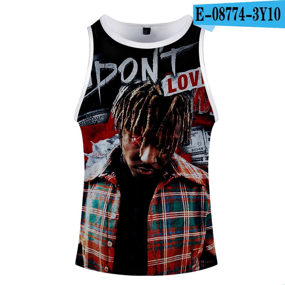 ONE Juicewrld, майка, мужская, большого размера, для спортзала, топы, Harajuku, 3D принт, Juce Wrld, змея, жилет с черепами, хип-хоп, без рукавов, одежда для мужчин - Цвет: ONE