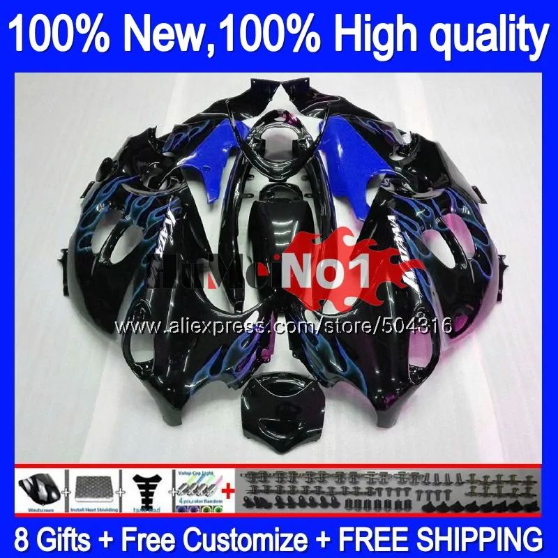 Корпус для SUZUKI Катана GSX750F GSXF750 2003 2004 05 06 07 Синий Пламя 13MC. 55 GSXF 750 600 GSXF600 03 04 2005 2006 2007 обтекатель - Цвет: No. 1