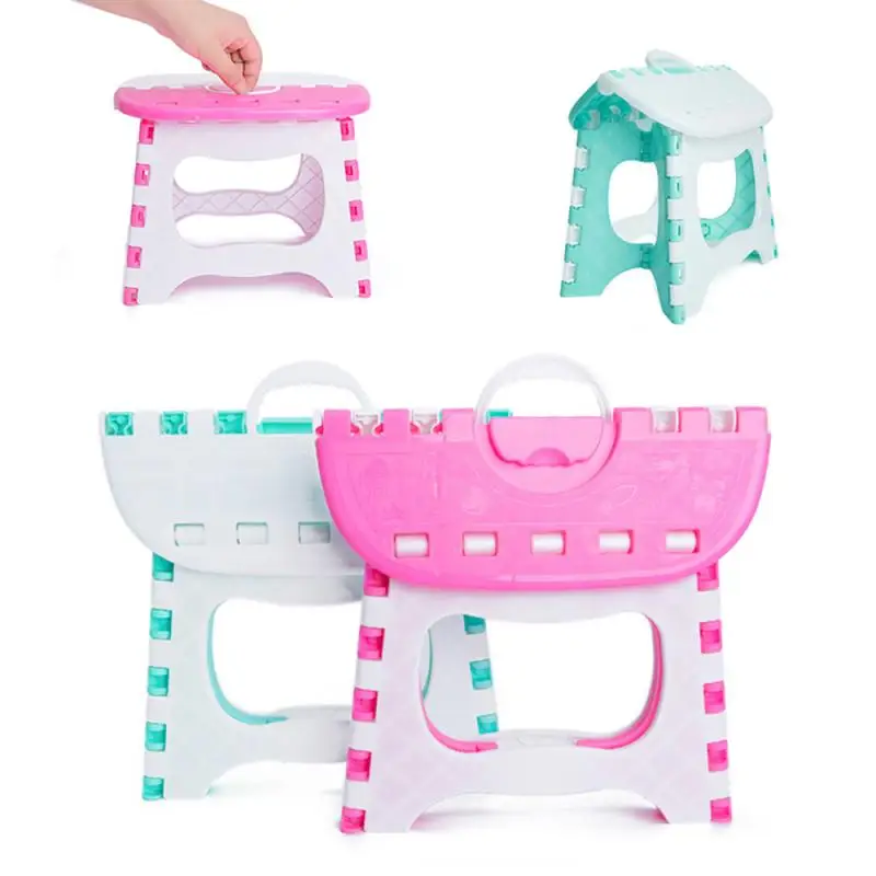 

Plastic Multi Purpose Folding Step Stool Home Train Outdoor Storage Foldable Outdoor Storage Foldable Kids Holding Stool Camping