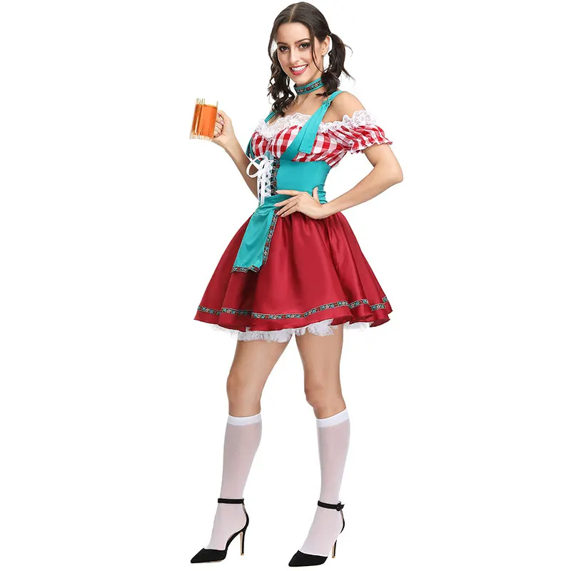 Женский Bavarian бар костюм горничной