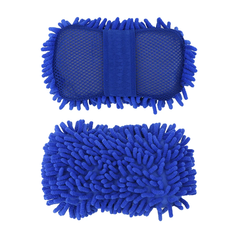 Soft Microfiber chenille Auto Maintenance Motor Motorcycle Brush Washer Car Window Body Washing Gloves Car Cleaning Paint Care