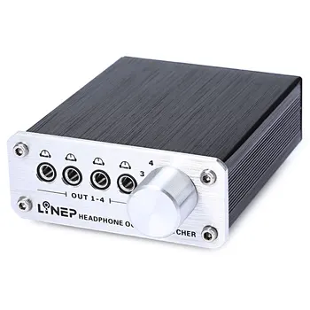 

A985 Digital Audio Signal Switch 4 Input 4 Output Earphone Headphone Headset Transmission Switch 3.5mm Multi-Channel