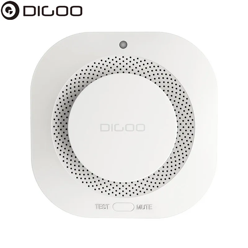 DIGOO сигнализация Дымовая пожарная Чувствительная детектор Домашняя безопасность беспроводная сигнализация детектор дыма датчик пожарное оборудование работает с HOSA