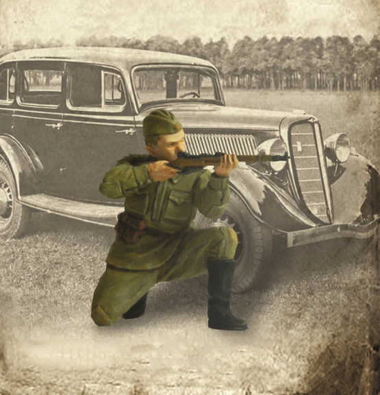 Модель из смолы 1/35 года набор для строительства фигурка солдат в боевом деле |