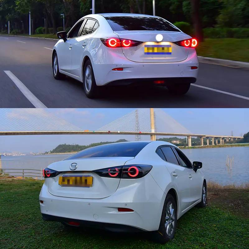 Светодиодная сигнальная лампа дымовая линза задняя фара лампа подходит для Mazda 3 Axela