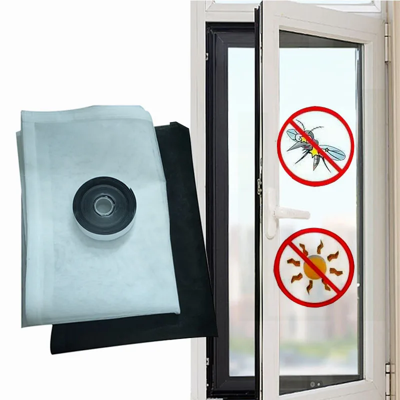 Custom Inward Opening Window Screen Mesh Adhesive Window Meshs Summer