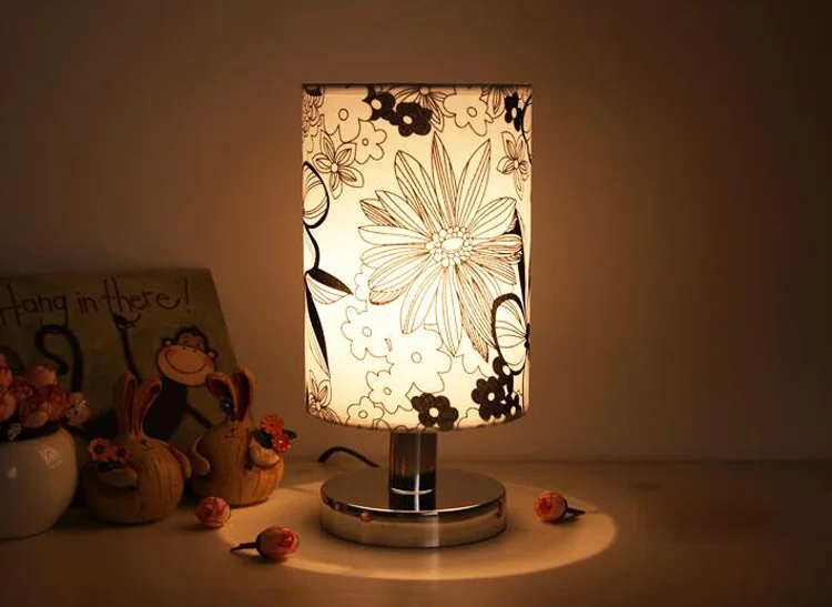 Тканевый прикроватный светильник, светильник для спальни, декоративный светильник Abajur, современный детский светильник для спальни - Цвет абажура: Mold 5