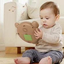 Хлопушка для детей ручной барабан для детей Pat барабанные Музыкальные инструменты Детские музыкальные игрушки для малышей в форме медведя привлекают внимание