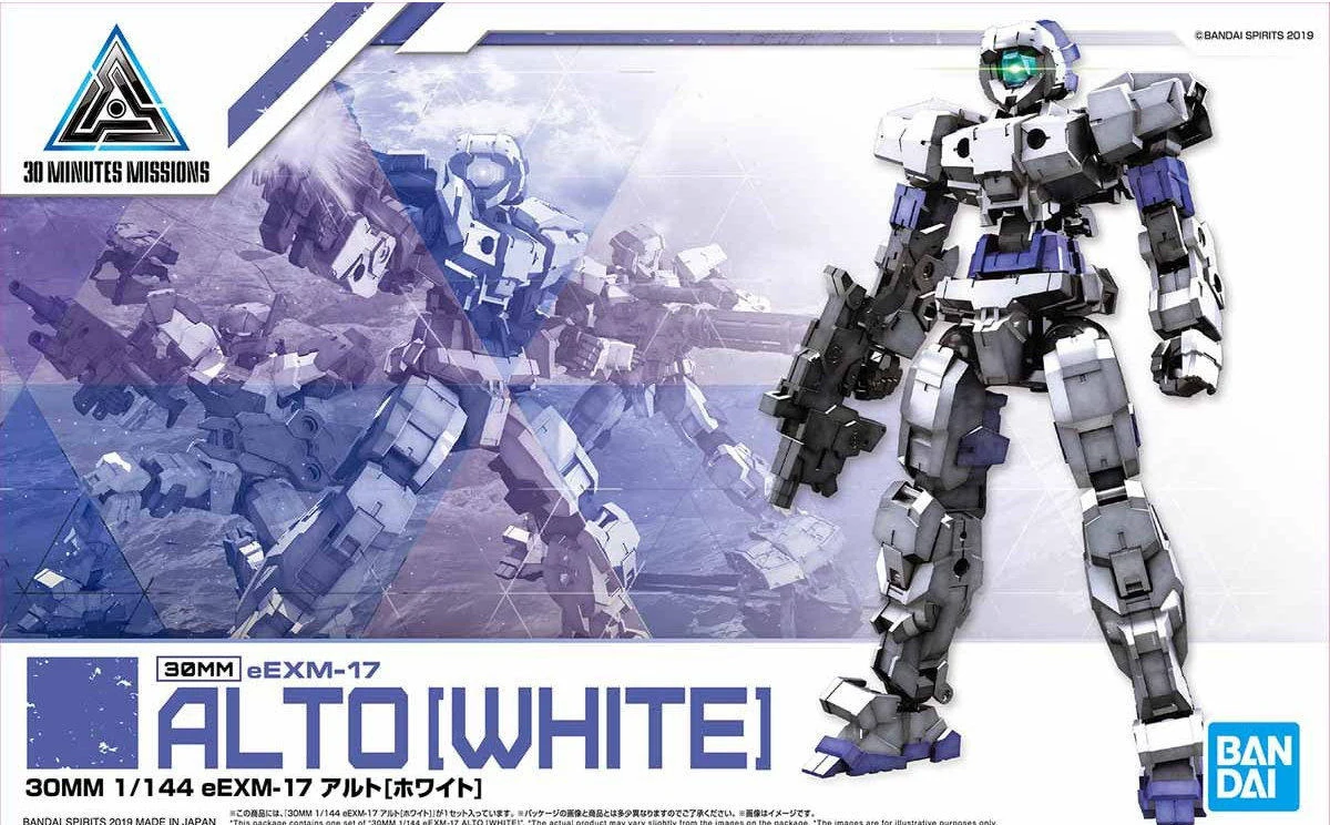 Bandai 1/144 30MM EEMX-17 ALTO WHITE Gundam Mobile Suit Assemblare Kit di Modello Action Figures Anime Regalo | Игрушки и хобби