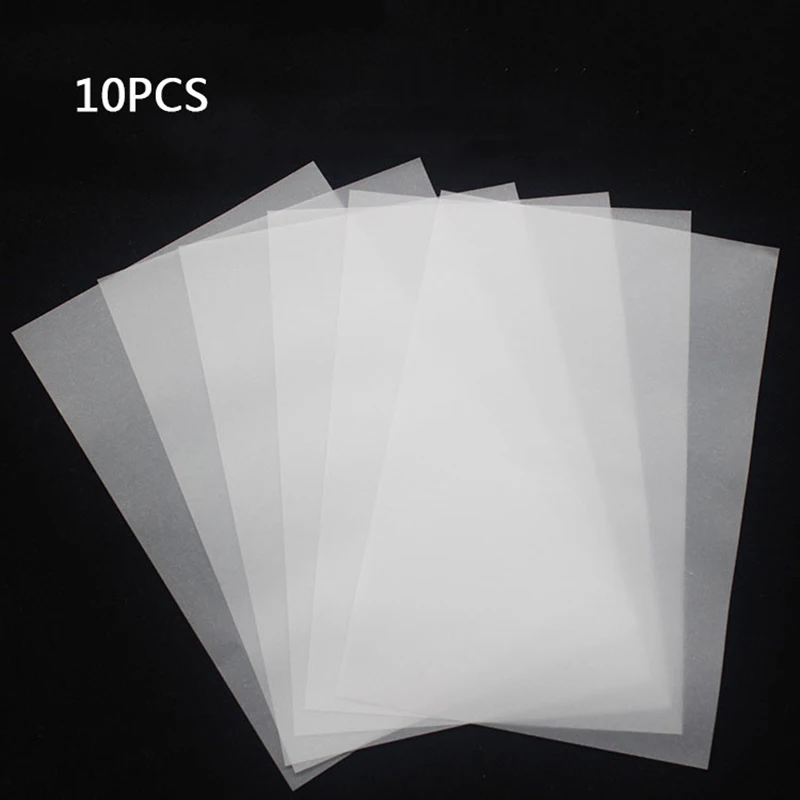 10pcs/Set DIY Sewing Tools Embroidery Transfer Paper with 1pc Iron Pen Kit for Handmade Carbon Water-Soluble Tracing Paper 