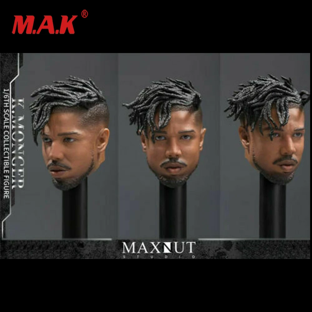 

Hot Sales 1/6 Leopard Head Sculpt K.MONGER KM 001MAXNUT STUDIO Calm Black Panthers Inverse fit 12" Male Action Figure
