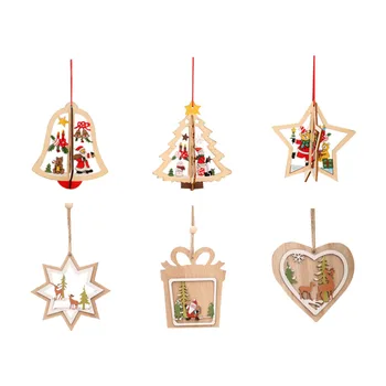 

6pcs Christmas Hanging Decor Xmas Hanging Pendant Xmas Tree Ornament Xmas Decor