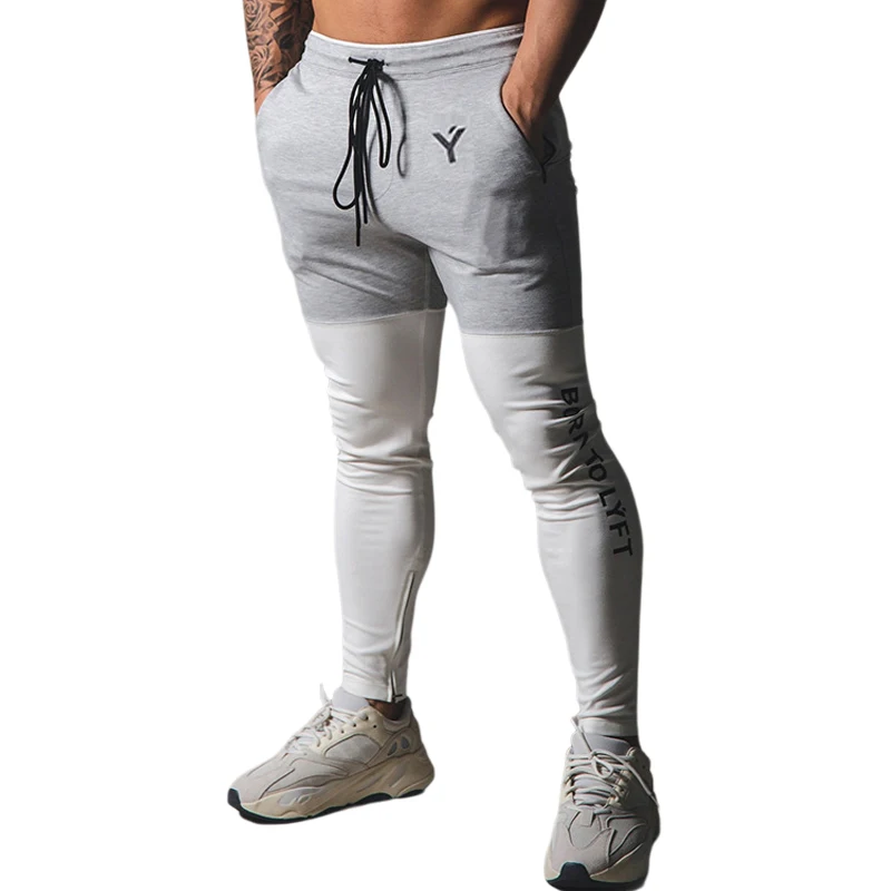 

Joggers Men Workout Tracksuit Bottoms Letter Pants Fitness Running Sport Ropa Hombre Drawstring Sweatpants Cotton Casual Trouser