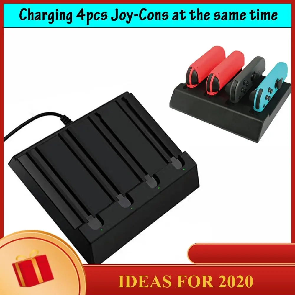 

LED Charging Dock Station Charger Cradle For Nintendo Switch 4 Joy Con Controllers 4 In 1 Charging Stand For Nintend Switch NS