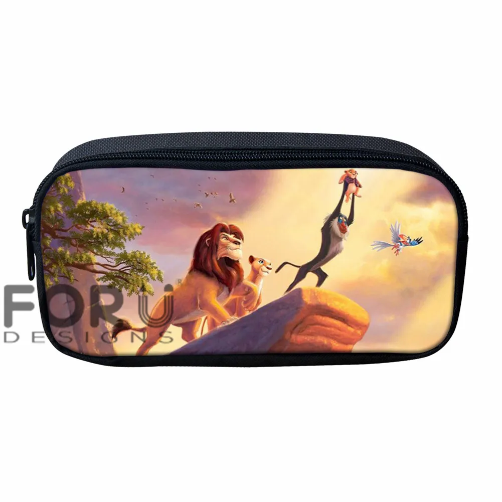 LH1091K FORUDESIGNS Mochilas детский рюкзак Король Лев Сумка школьная книга сумки Simba принт мультяшный рюкзак для детей девочек мальчиков сумка - Цвет: LH1091K
